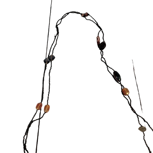 Set of 2 Vintage Jewelry Glass Beaded Necklaces Fashion Accessories - Picture 11 of 15